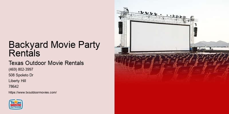 Movie Screen Hire Companies