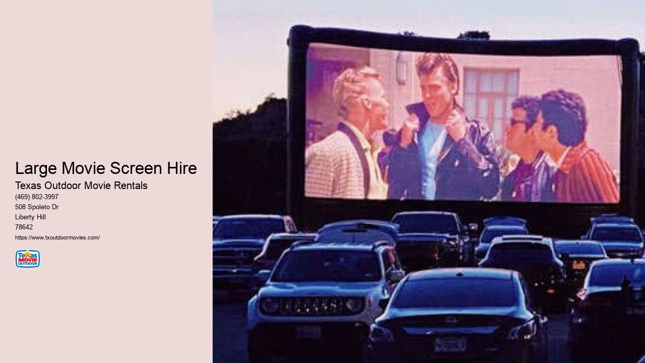 Large Movie Screen Hire