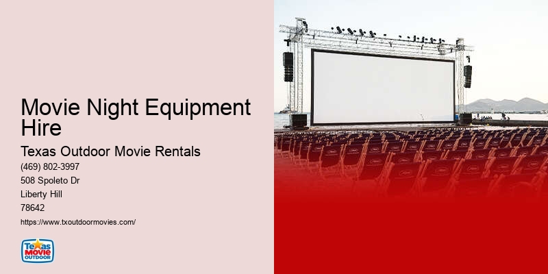 Outdoor Movie Projector Rental