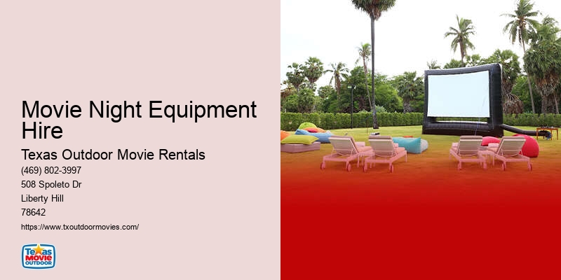 Texas Outdoor Movie Rentals