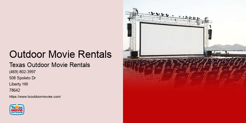 Outdoor Movie Night Rentals